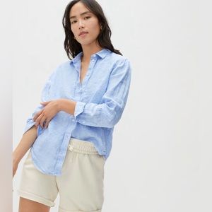 everlane relaxed linen shirt